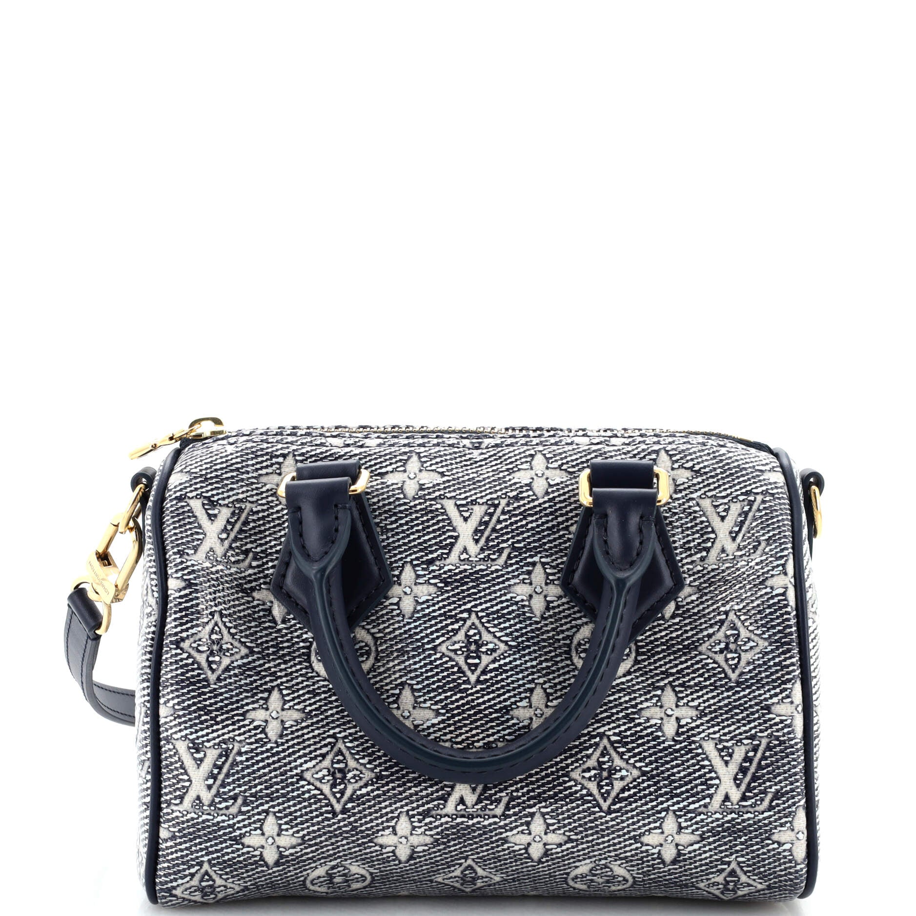 Louis Vuitton Speedy Bandouliere Bag Monoglam Jacquard Canvas Travel Bag