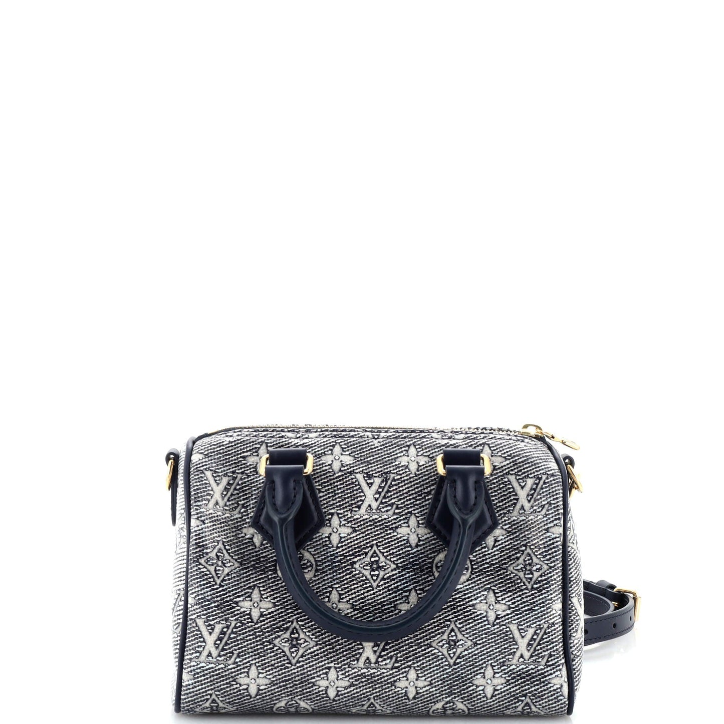 Louis Vuitton Speedy Bandouliere Bag Monoglam Jacquard Canvas Travel Bag