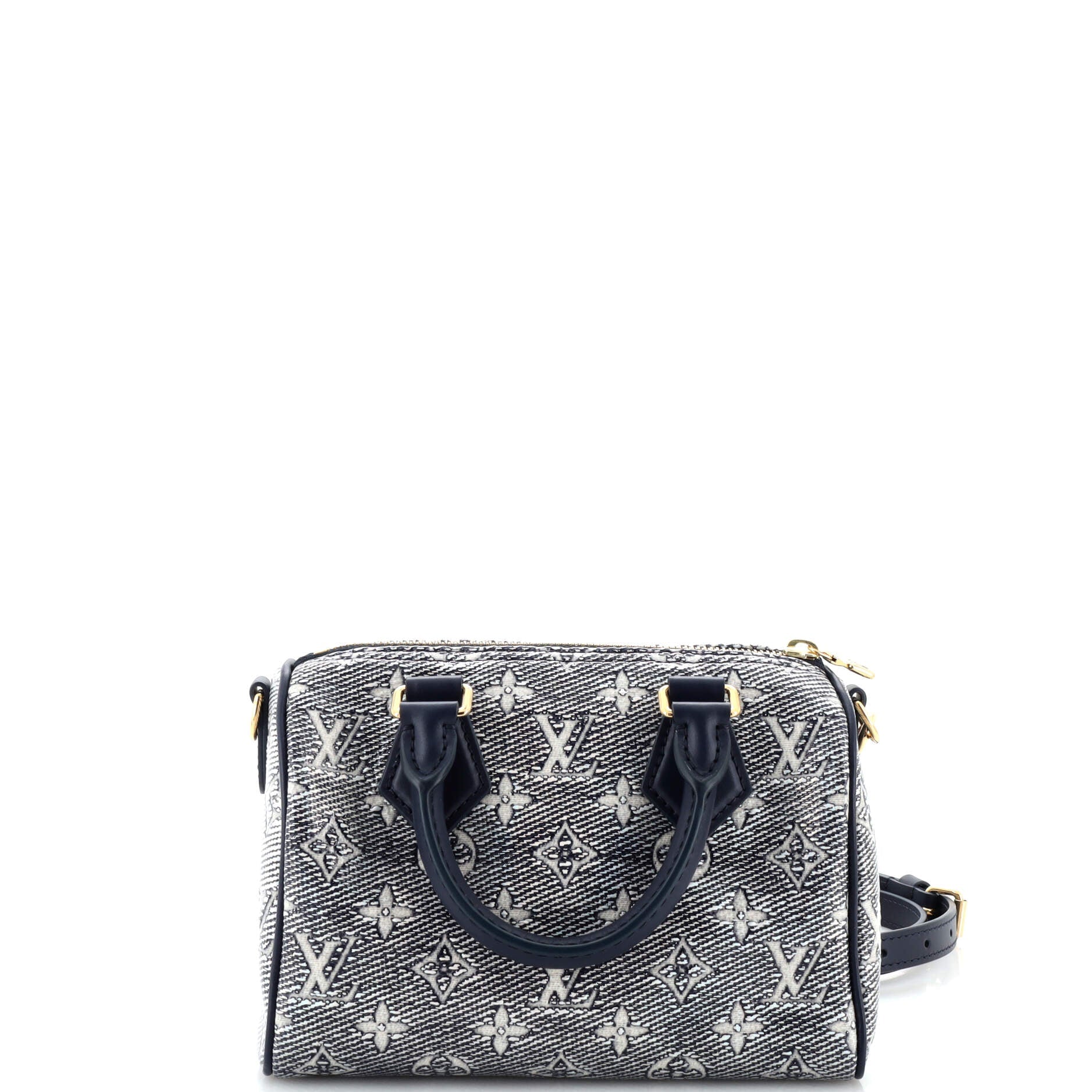 Louis Vuitton Speedy Bandouliere Bag Monoglam Jacquard Canvas Travel Bag