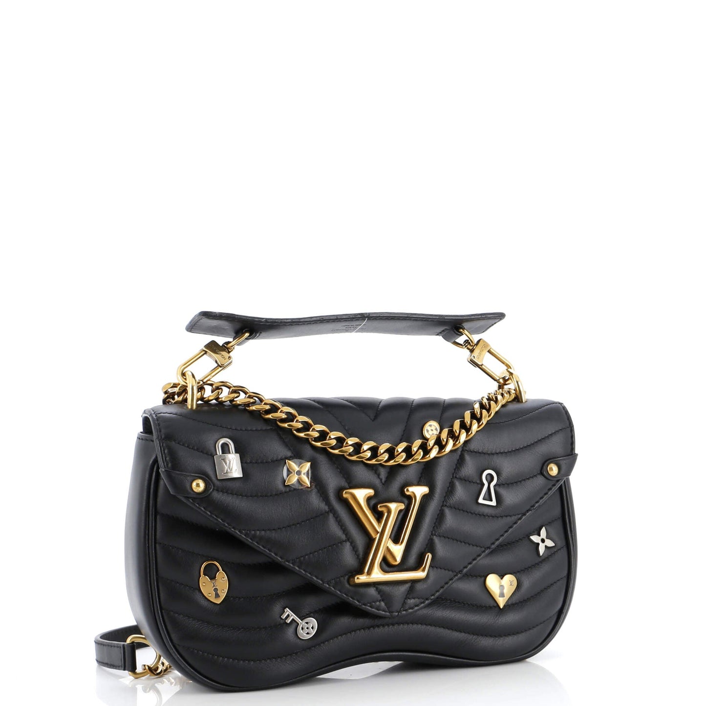 Louis Vuitton New Wave Bag Limited Edition Love Lock Leather Quilted Shoulder Bag