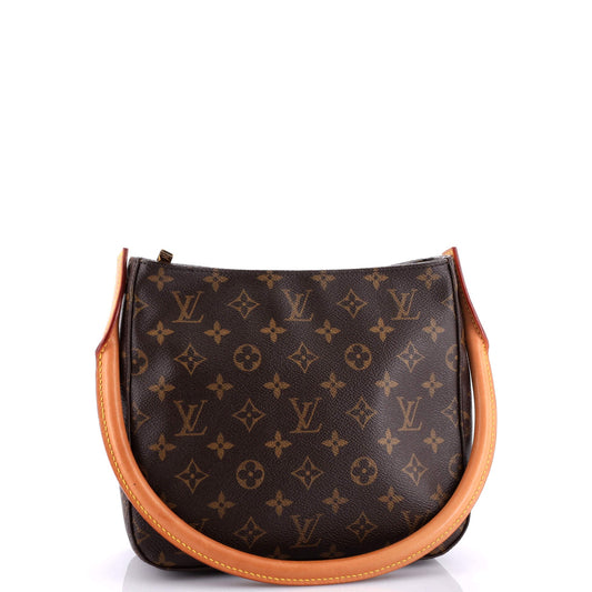 Louis Vuitton Looping Handbag Mm Canvas Monogram Travel Bag