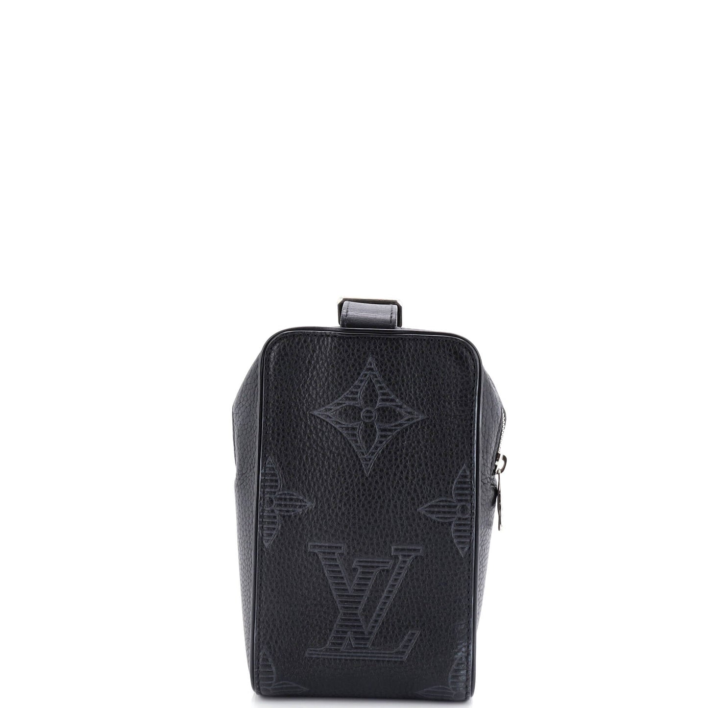 Louis Vuitton Wash Pouch Shadow Giant Taurillon Clutch Bag Leather Monogram