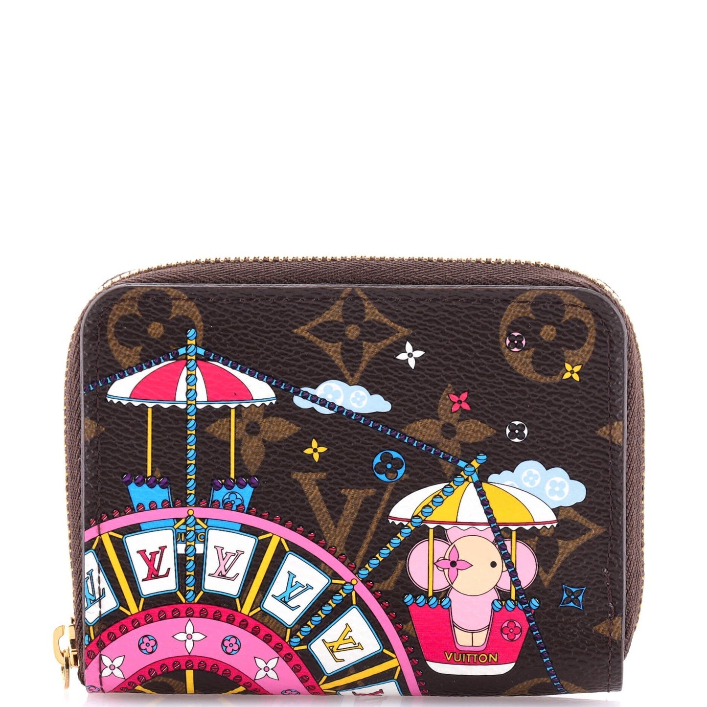 Louis Vuitton Zippy Coin Purse Limited Edition Vivienne Xmas Canvas Monogram Travel Bag