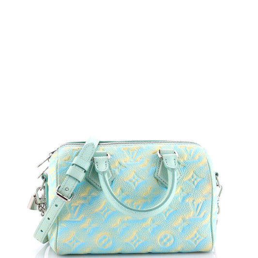 Louis Vuitton Speedy Bandouliere Bag Stardust Empreinte Leather Monogram Shoulder Bag