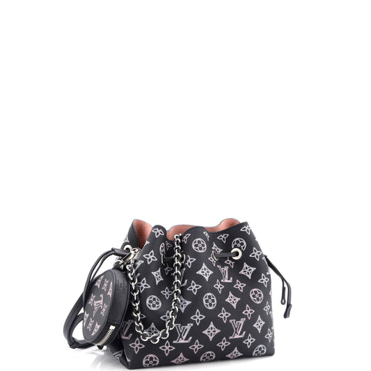Louis Vuitton Bella Bag Flight Mode Mahina Leather Bucket Bucket Bag