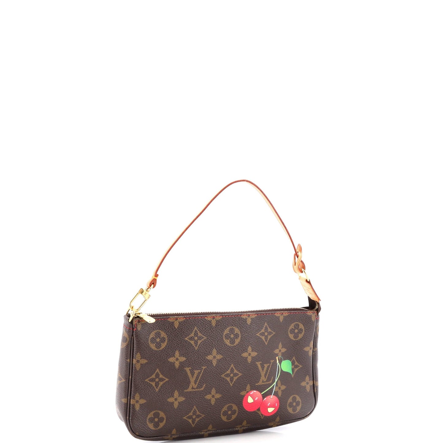 Louis Vuitton Pochette Accessoires Limited Edition Cerises Clutch Bag Monogram