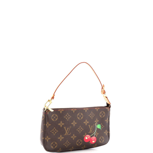 Louis Vuitton Pochette Accessoires Limited Edition Cerises Clutch Bag Monogram