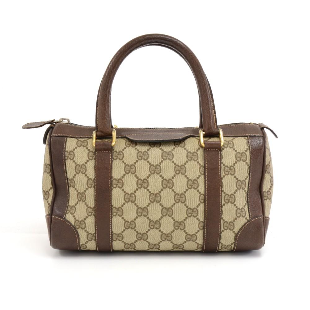 Gucci Supreme Boston Bag Canvas Monogram Tote Bag