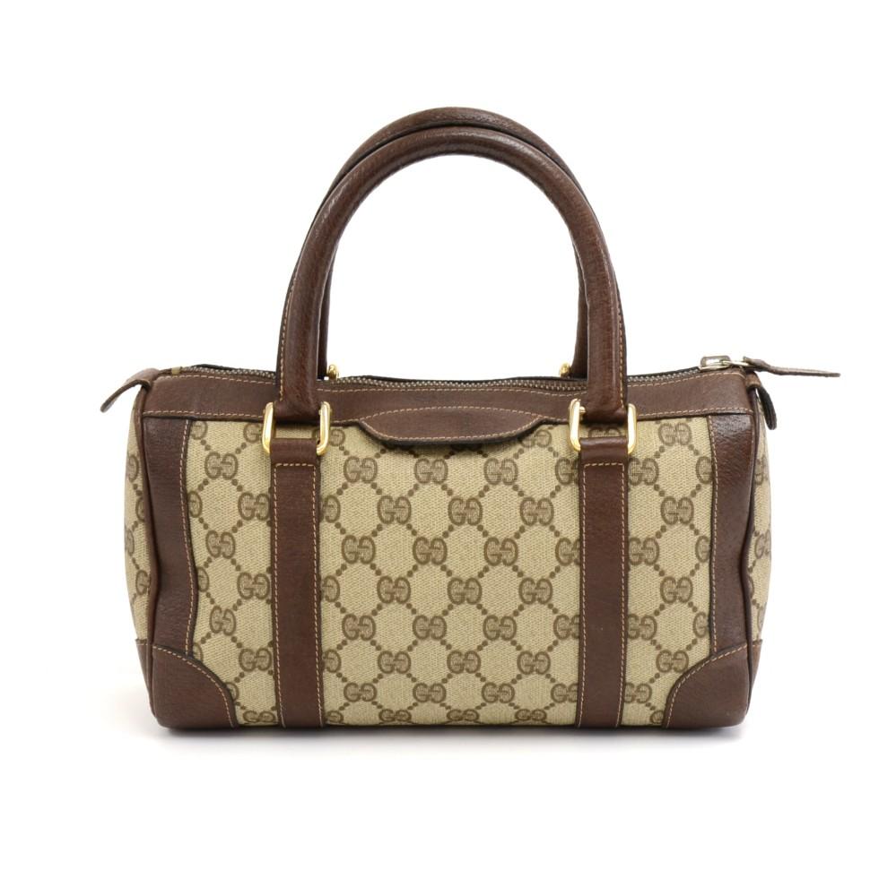 Gucci Supreme Boston Bag Canvas Monogram Tote Bag
