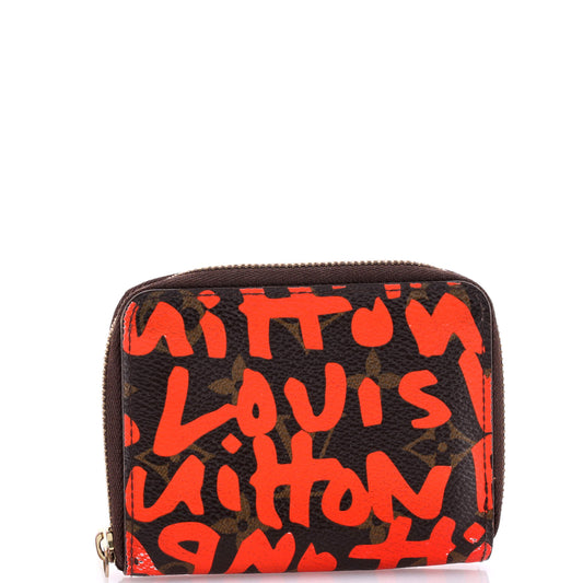 Louis Vuitton Zippy Coin Purse Limited Edition Graffiti Monogram Travel Bag