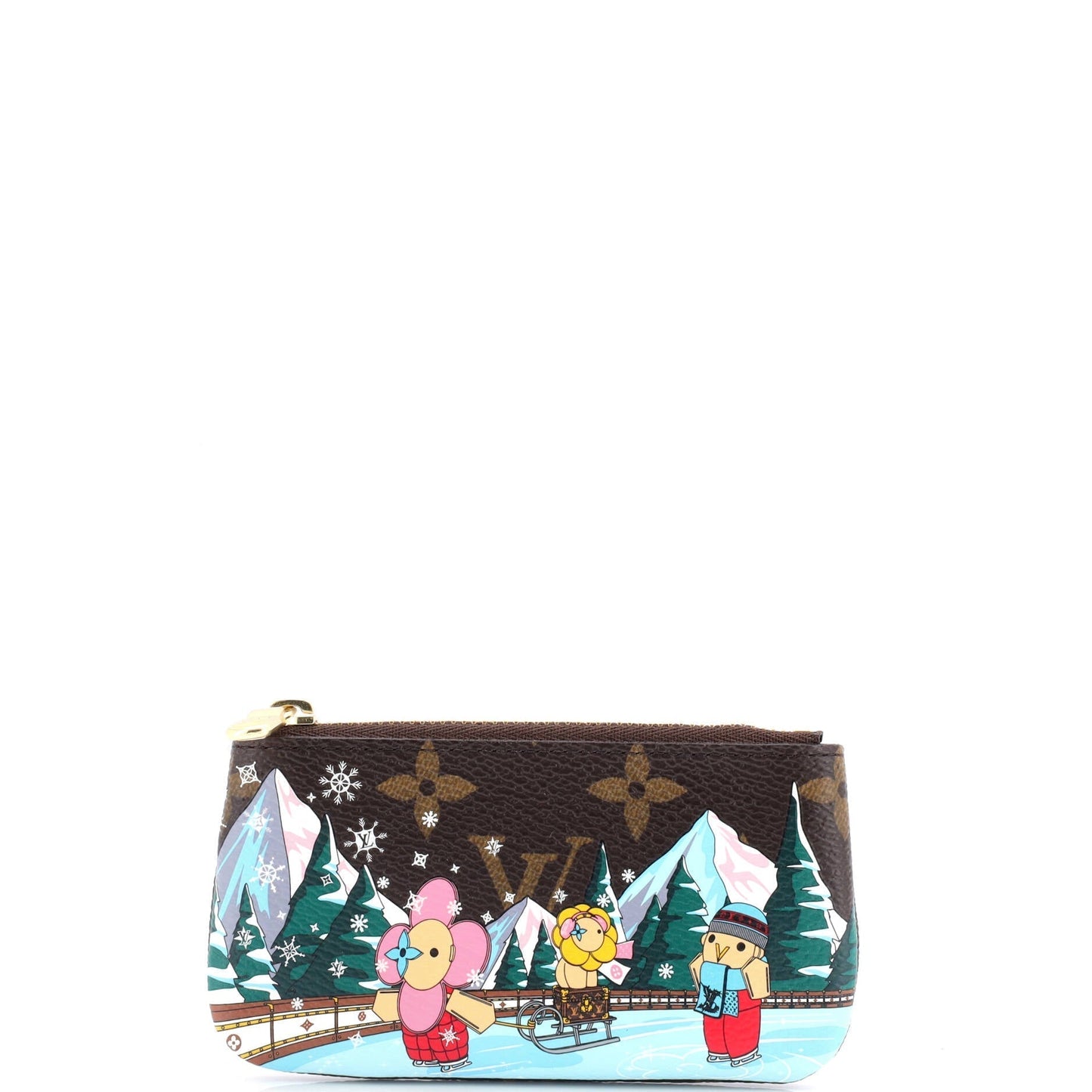 Louis Vuitton Key Pouch Limited Edition Vivienne Xmas Handbag Canvas Monogram Travel Bag