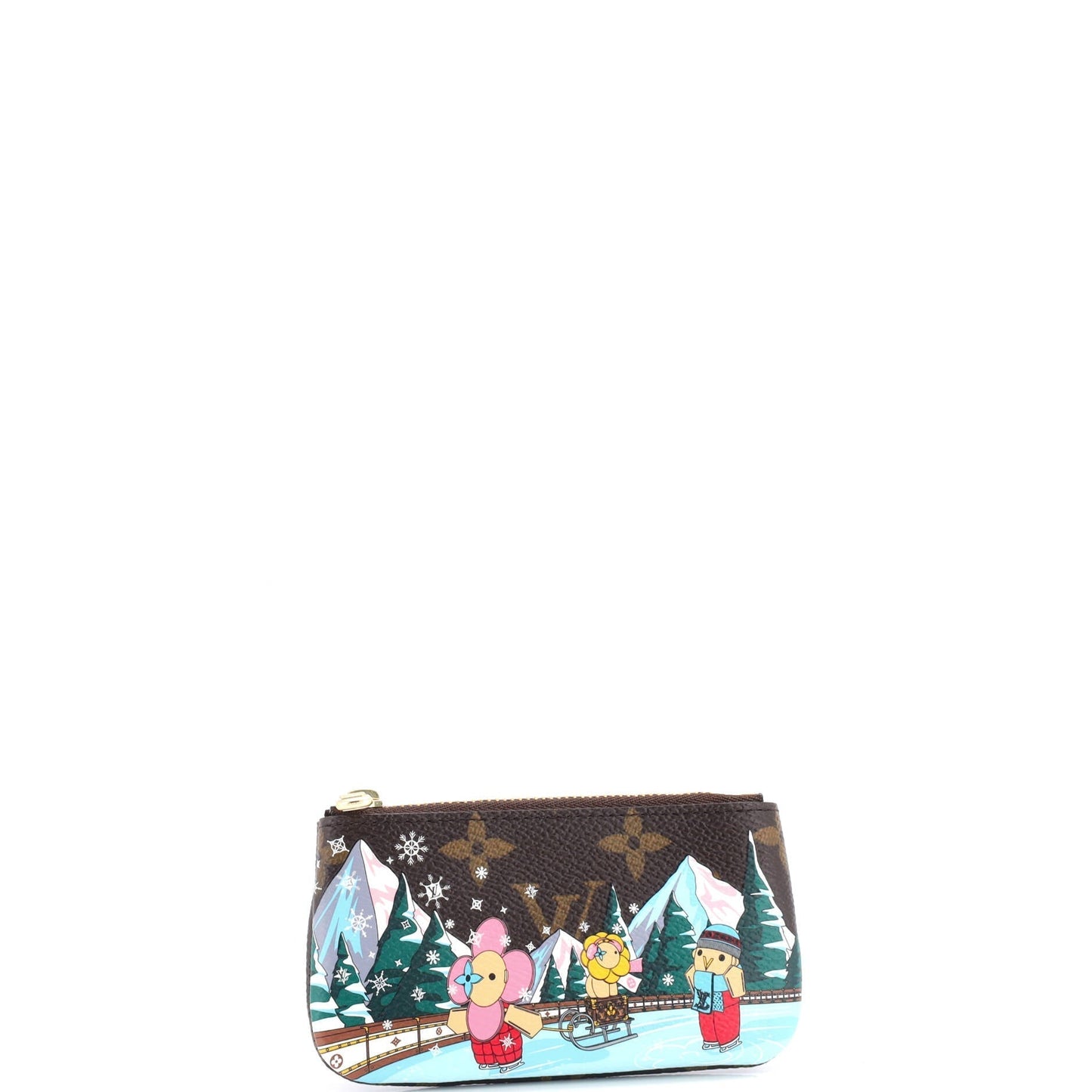 Louis Vuitton Key Pouch Limited Edition Vivienne Xmas Handbag Canvas Monogram Travel Bag