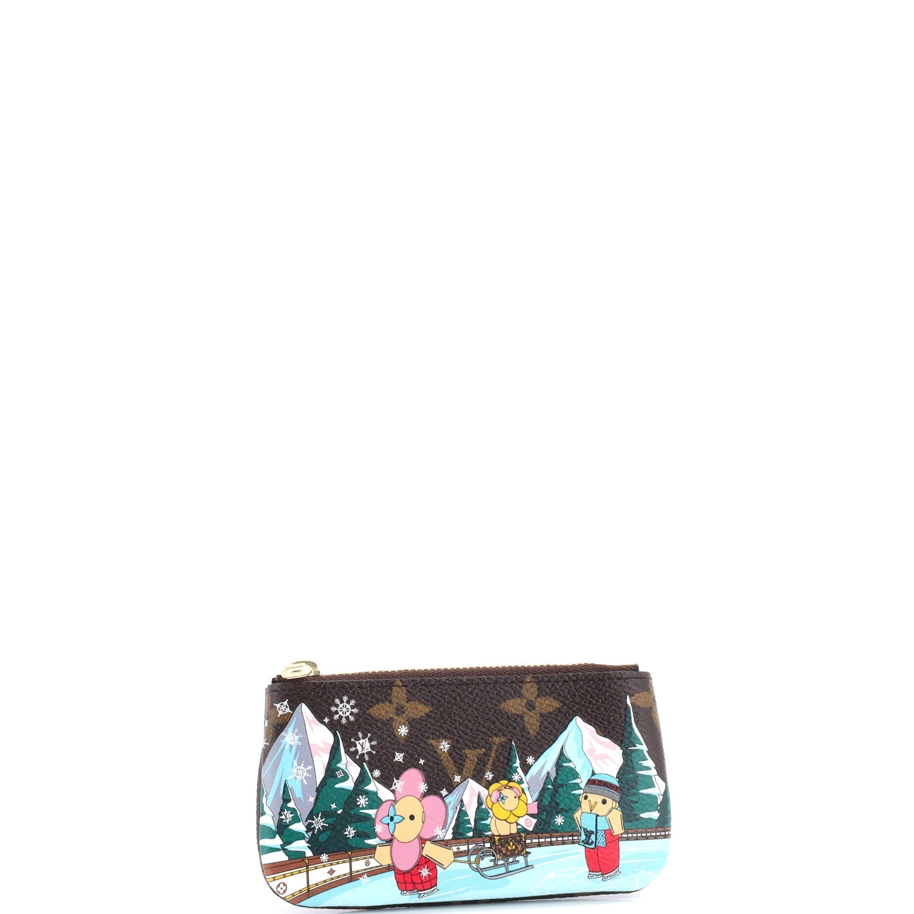 Louis Vuitton Key Pouch Limited Edition Vivienne Xmas Handbag Canvas Monogram Travel Bag
