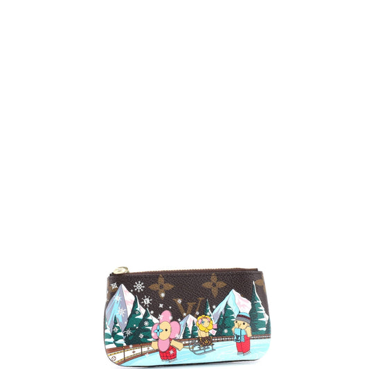 Louis Vuitton Key Pouch Limited Edition Vivienne Xmas Handbag Canvas Monogram Travel Bag