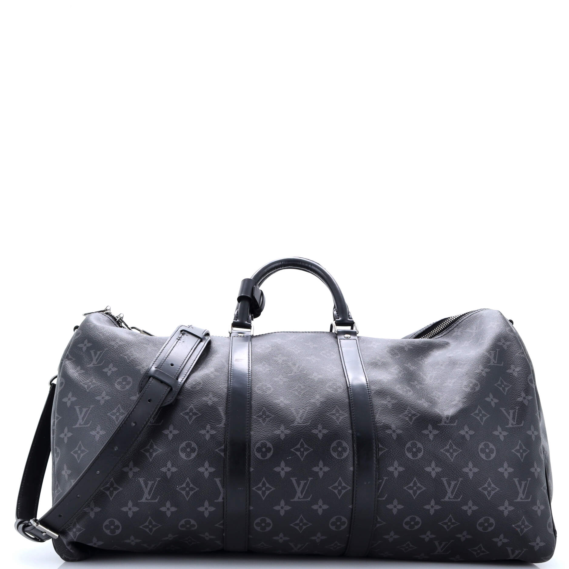 Louis Vuitton Keepall Bandouliere Bag Eclipse Canvas Monogram Travel Bag Canvas 553051281