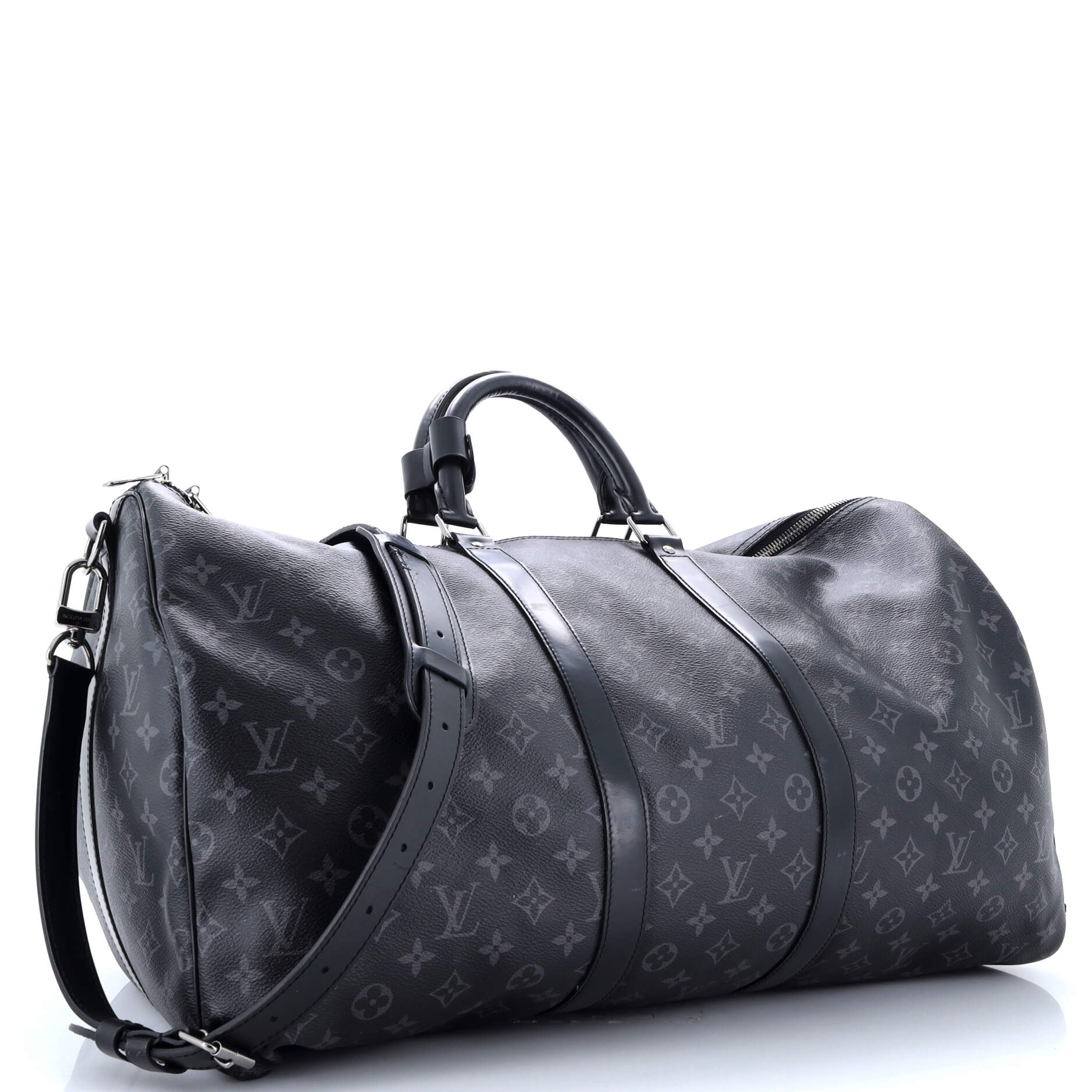 Louis Vuitton Keepall Bandouliere Bag Eclipse Canvas Monogram Travel Bag Canvas 553051281