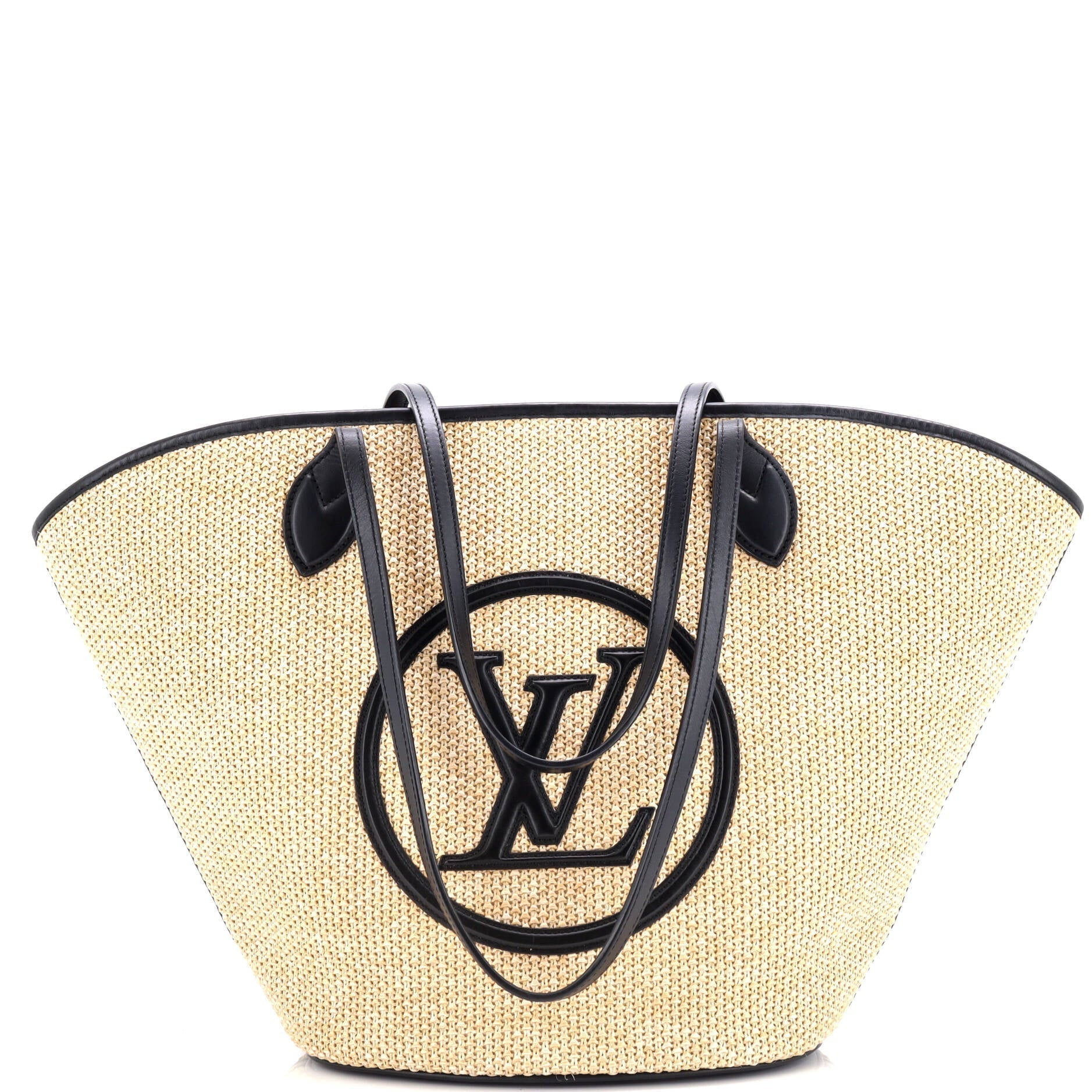 Louis Vuitton Saint Jacques Nm Handbag And Leather Raffia Shoulder Bag Leather 305159110