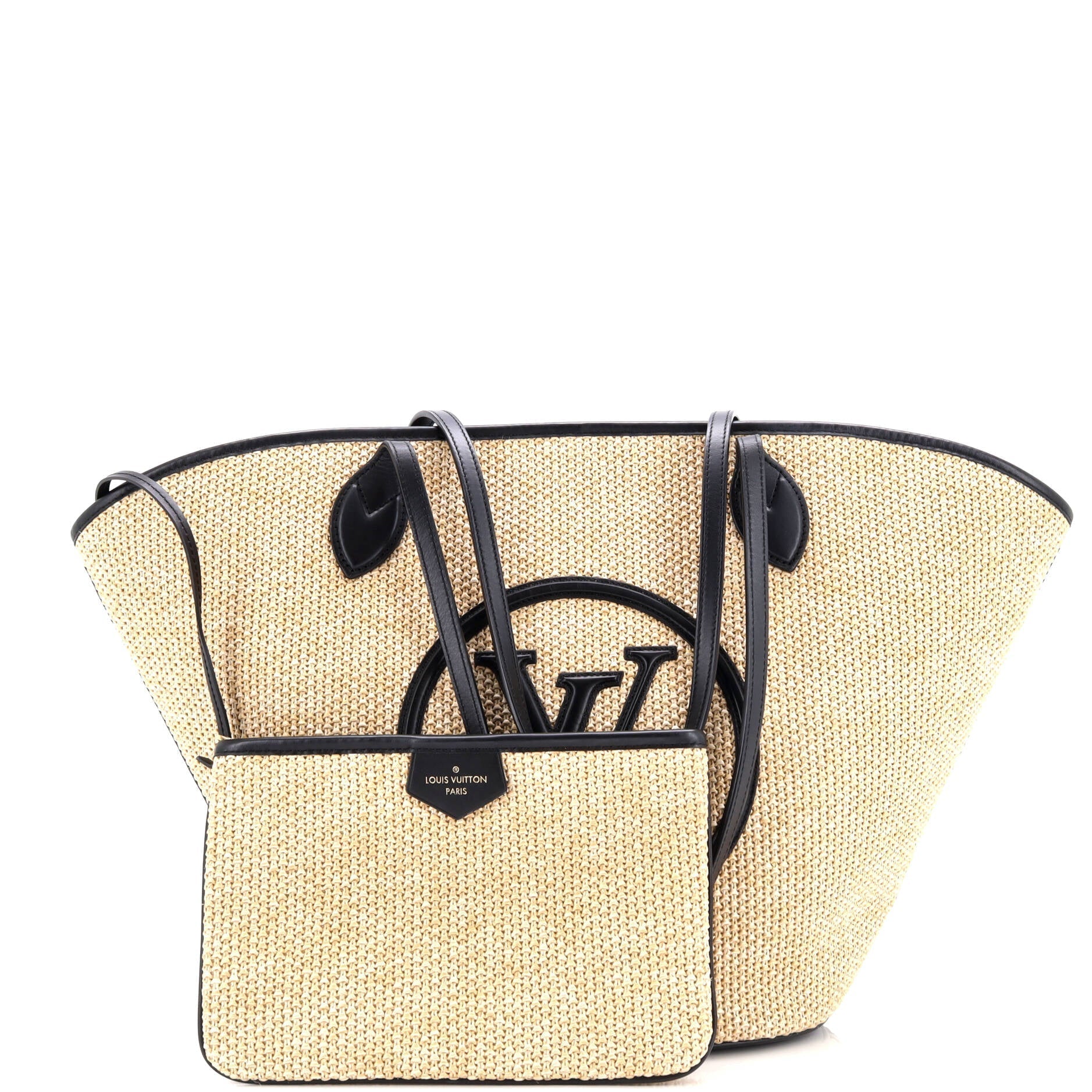 Louis Vuitton Saint Jacques Nm Handbag And Leather Raffia Shoulder Bag Leather 305159110