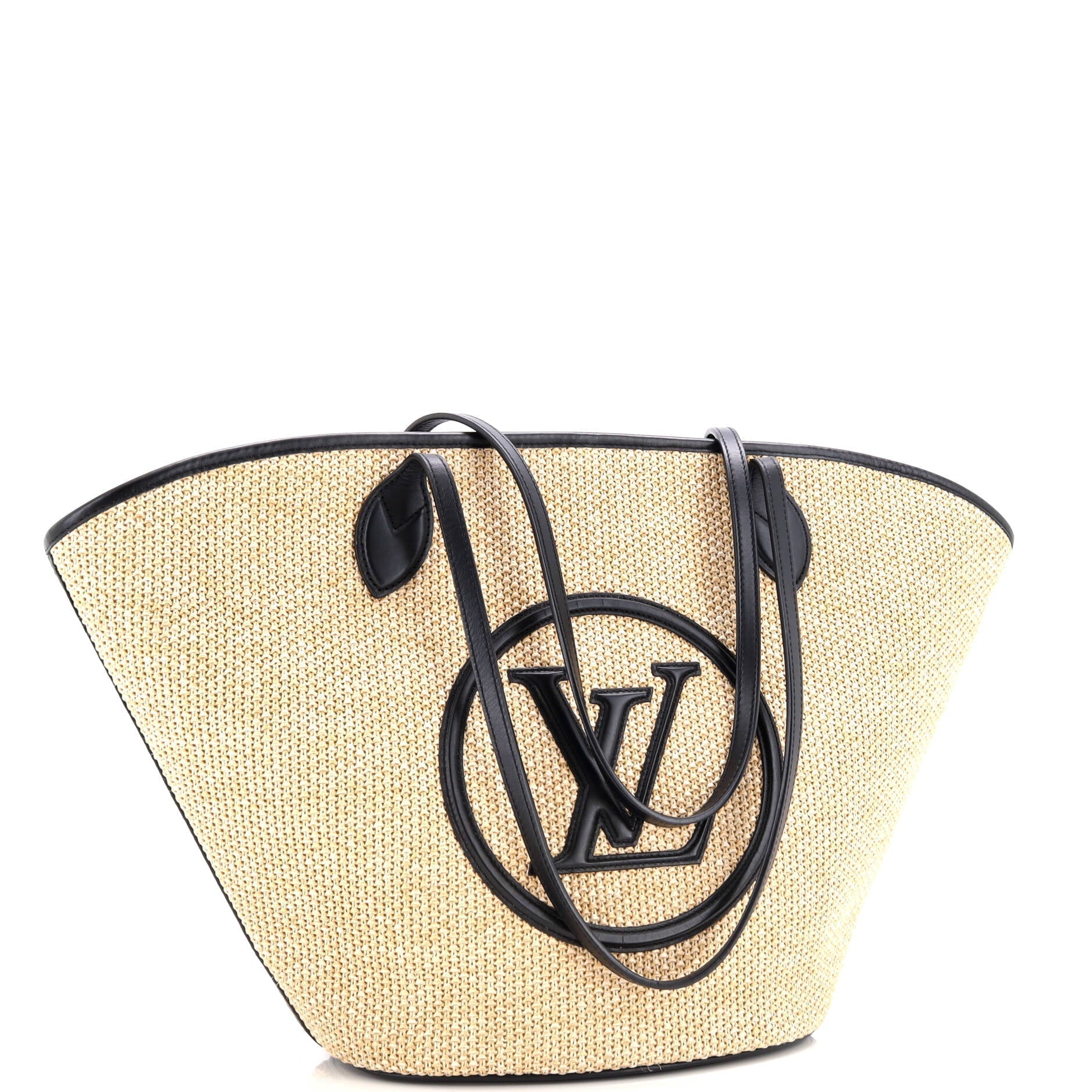 Louis Vuitton Saint Jacques Nm Handbag And Leather Raffia Shoulder Bag Leather 305159110
