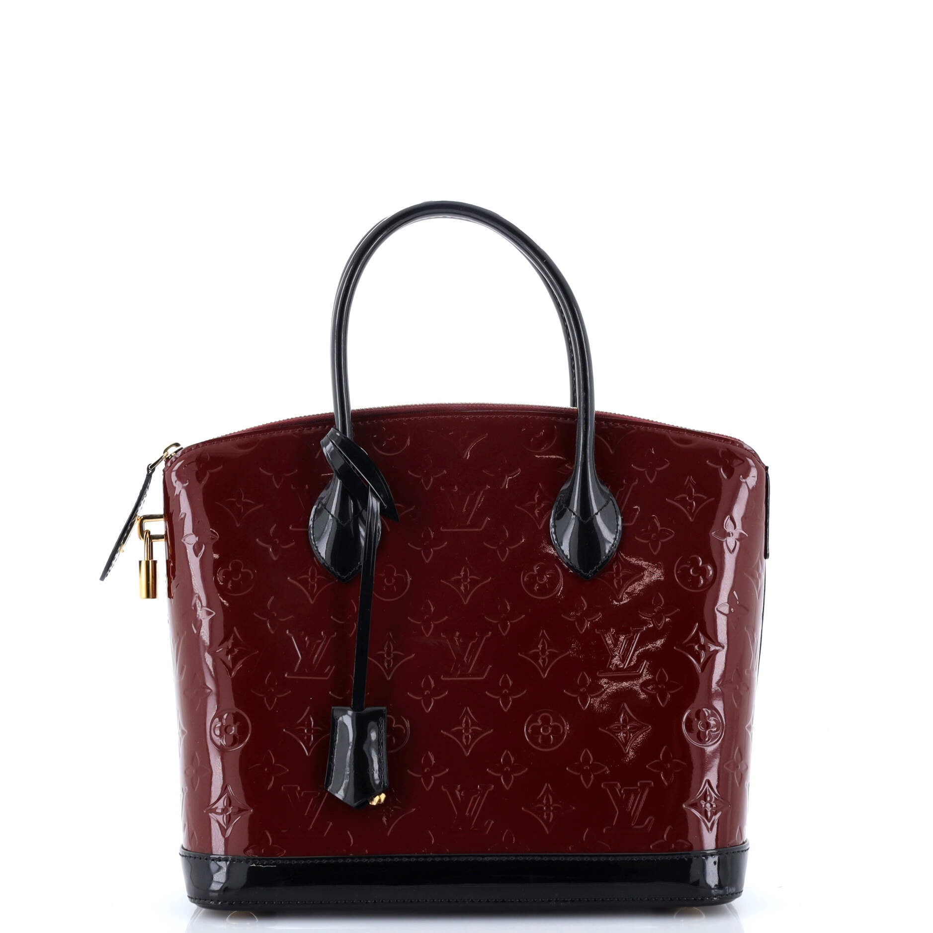 Louis Vuitton Lockit Handbag Vernis Pm Monogram Travel Bag
