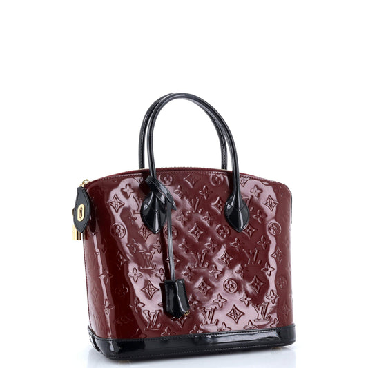 Louis Vuitton Lockit Handbag Vernis Pm Monogram Travel Bag