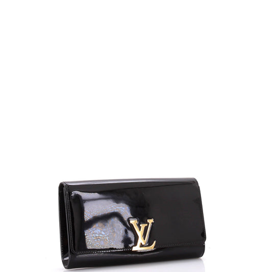 Louis Vuitton Louise Clutch Patent East West Clutch Bag