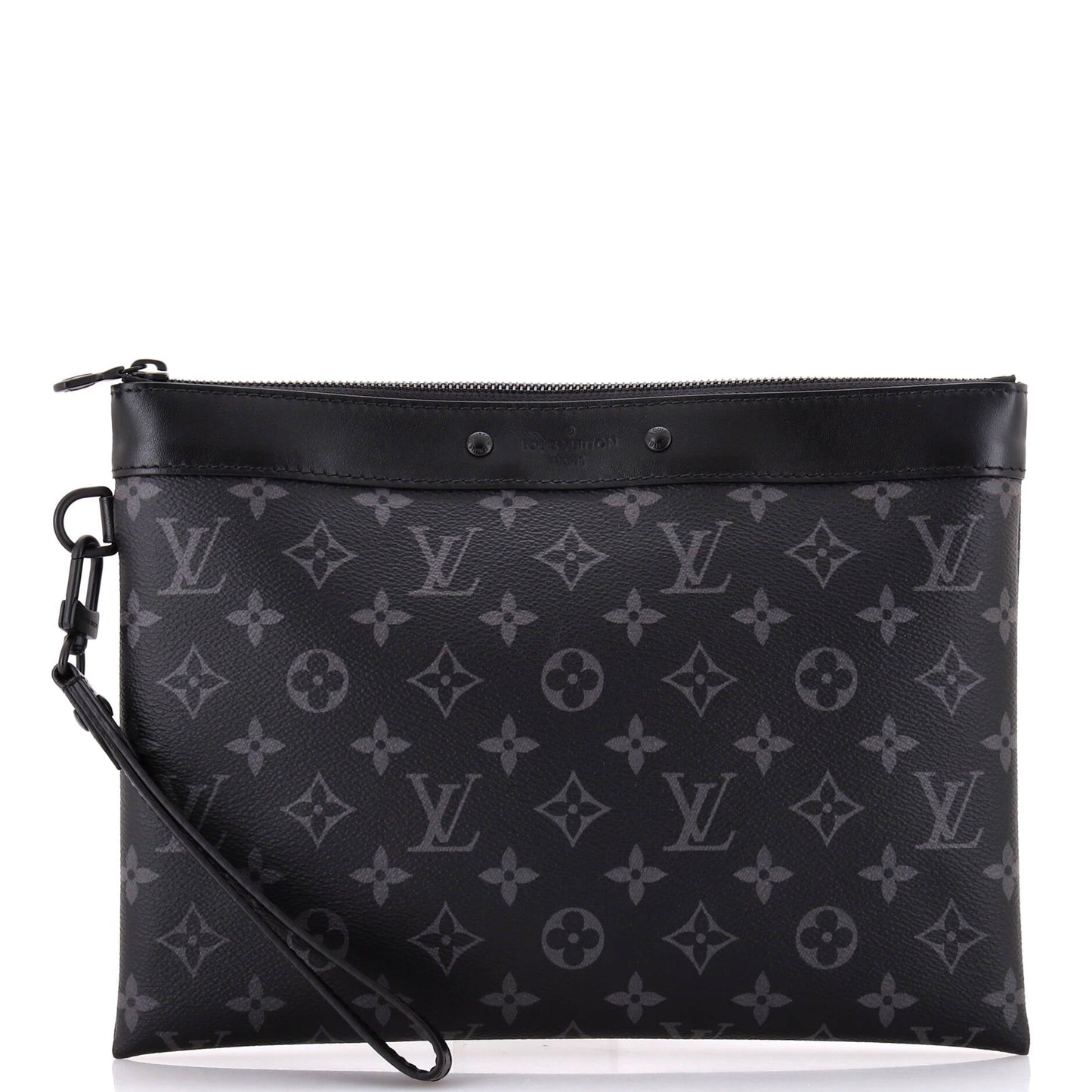 Louis Vuitton Pochette To Go Eclipse Mm Handbag Canvas Monogram Travel Bag
