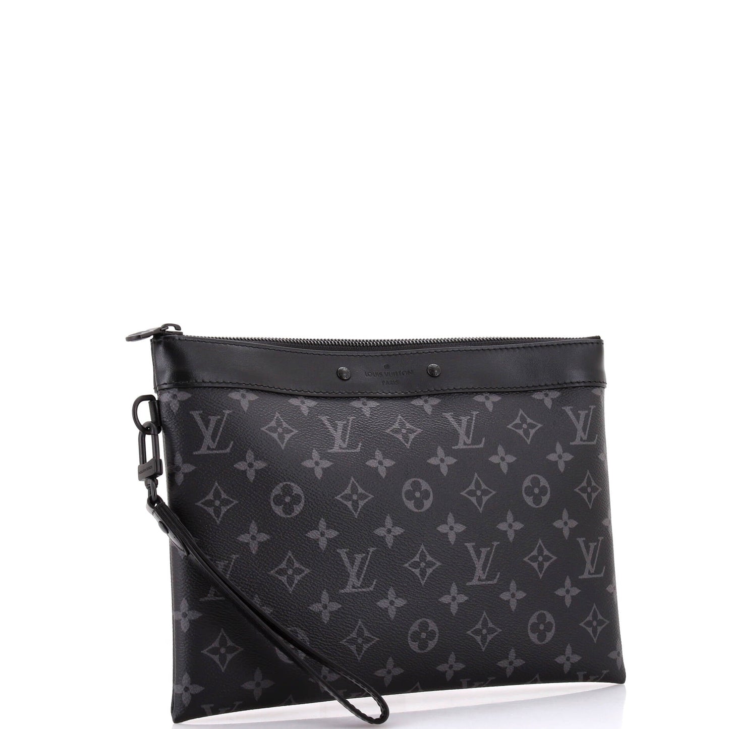 Louis Vuitton Pochette To Go Eclipse Mm Handbag Canvas Monogram Travel Bag