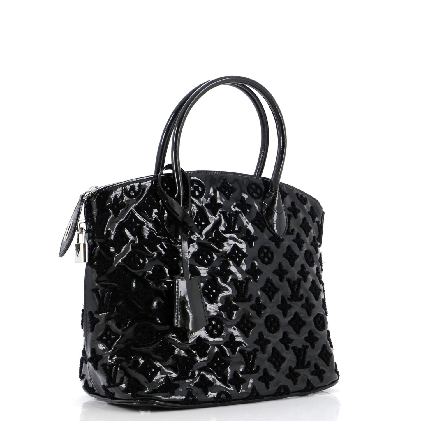 Louis Vuitton Fascination Lockit Handbag Patent Lambskin Tote Bag