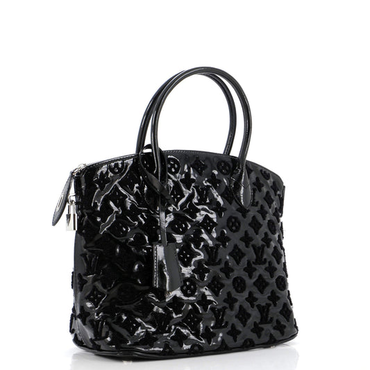Louis Vuitton Fascination Lockit Handbag Patent Lambskin Tote Bag