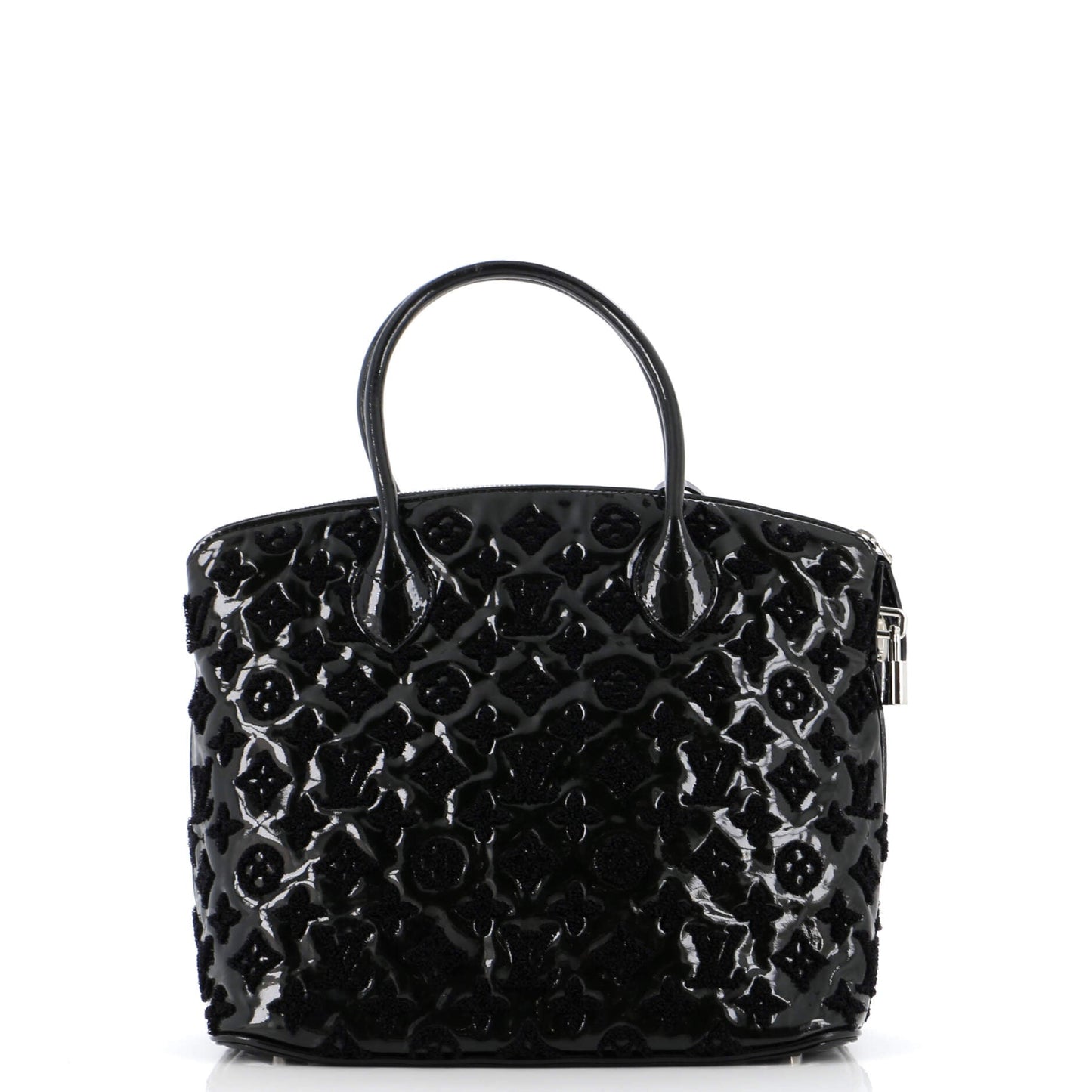 Louis Vuitton Fascination Lockit Handbag Patent Lambskin Tote Bag