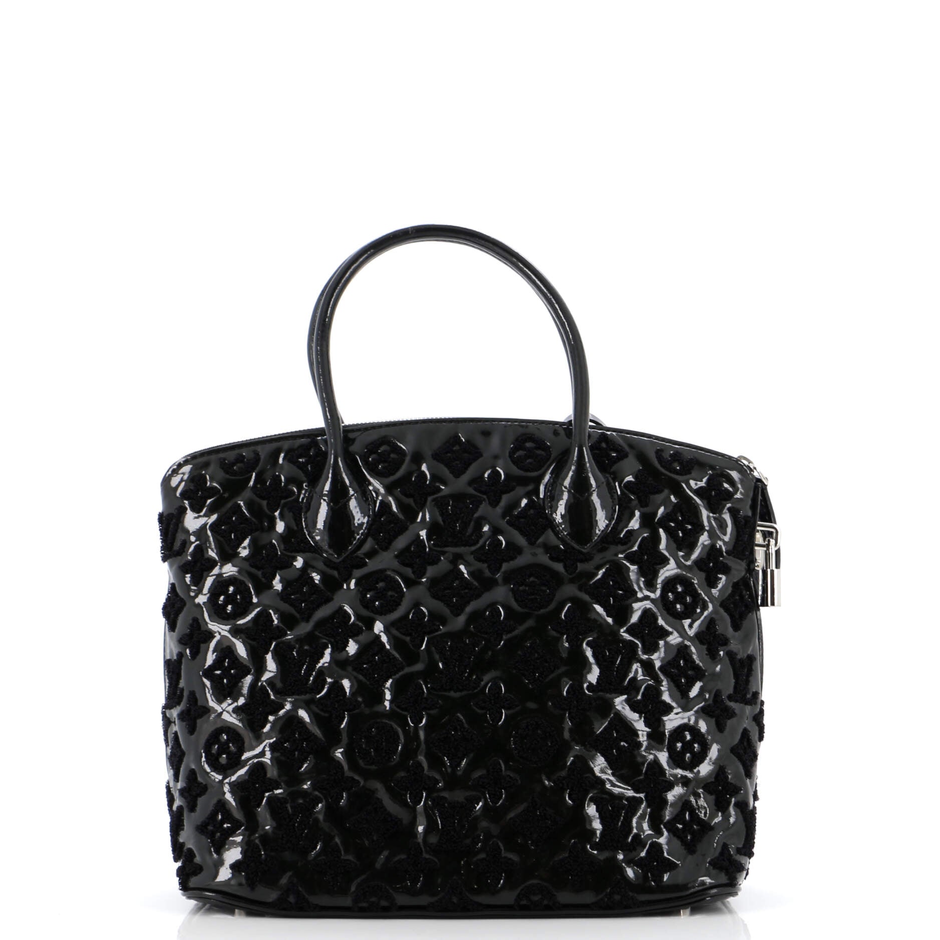 Louis Vuitton Fascination Lockit Handbag Patent Lambskin Tote Bag