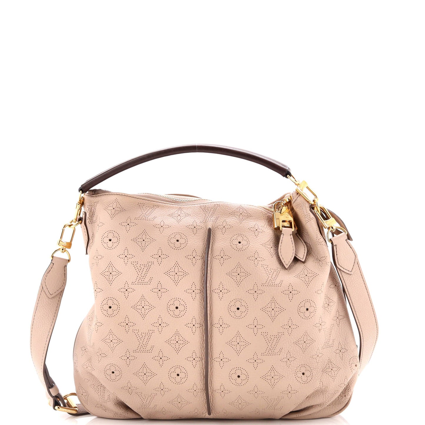 Louis Vuitton Selene Handbag Mahina Pm Leather Travel Bag