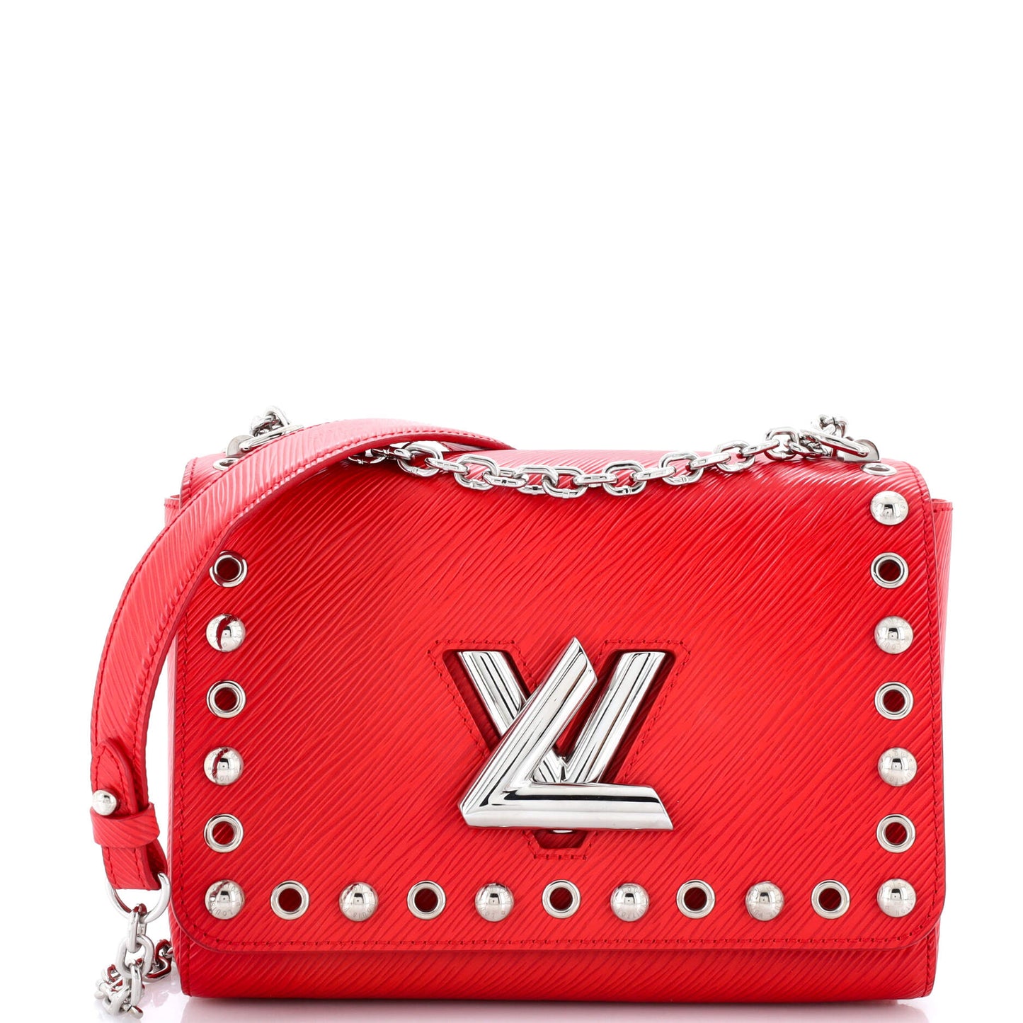 Louis Vuitton Twist Handbag Studded Epi Mm Leather Shoulder Bag