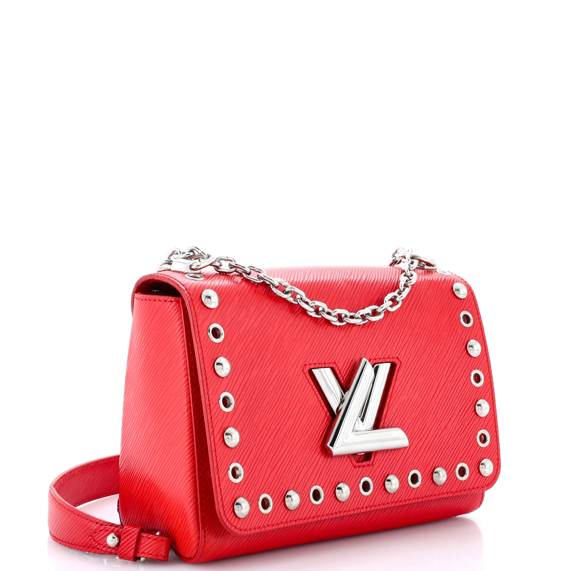 Louis Vuitton Twist Handbag Studded Epi Mm Leather Shoulder Bag