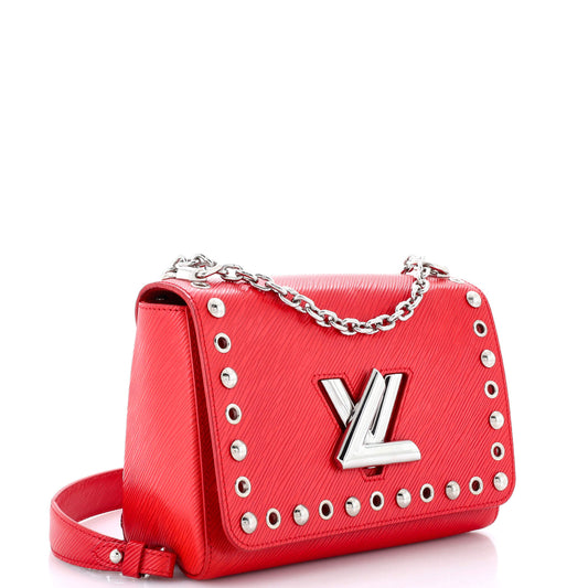 Louis Vuitton Twist Handbag Studded Epi Mm Leather Shoulder Bag