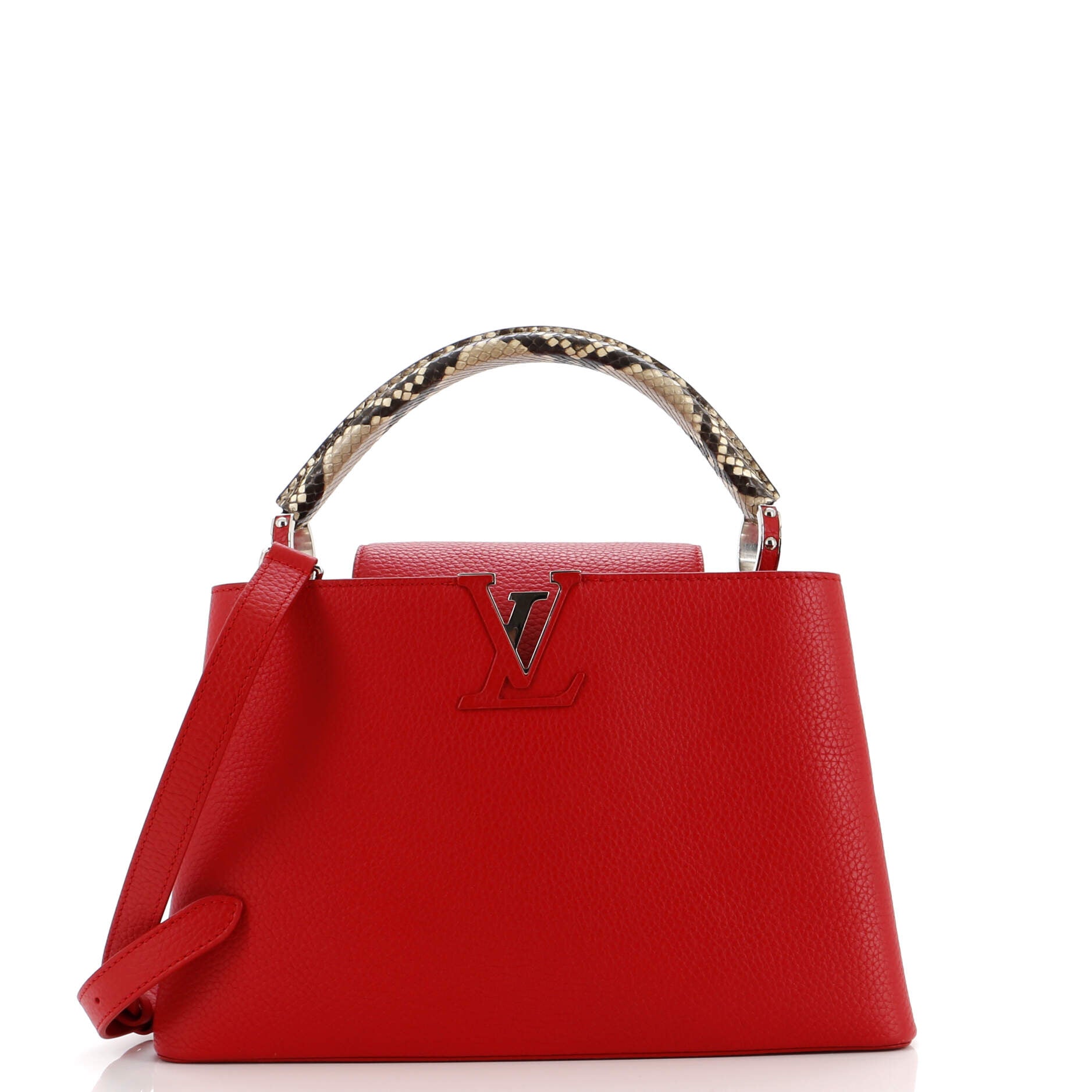 Louis Vuitton Capucines Bag With Python Pm Leather Travel Bag Python Pm3052471
