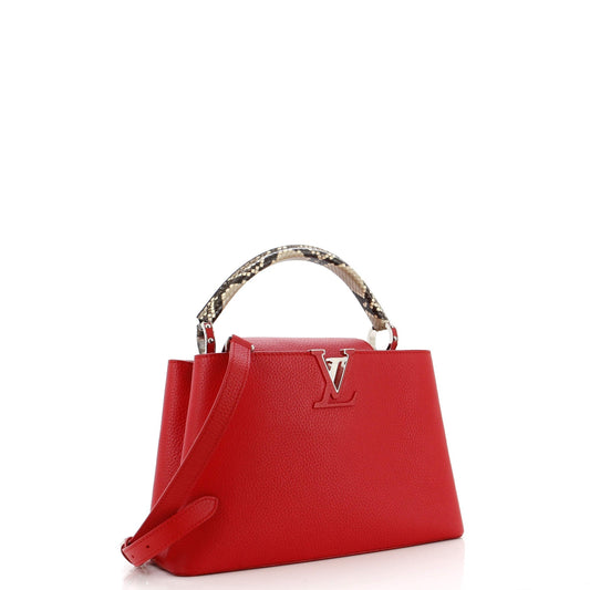 Louis Vuitton Capucines Bag With Python Pm Leather Travel Bag Python Pm3052471
