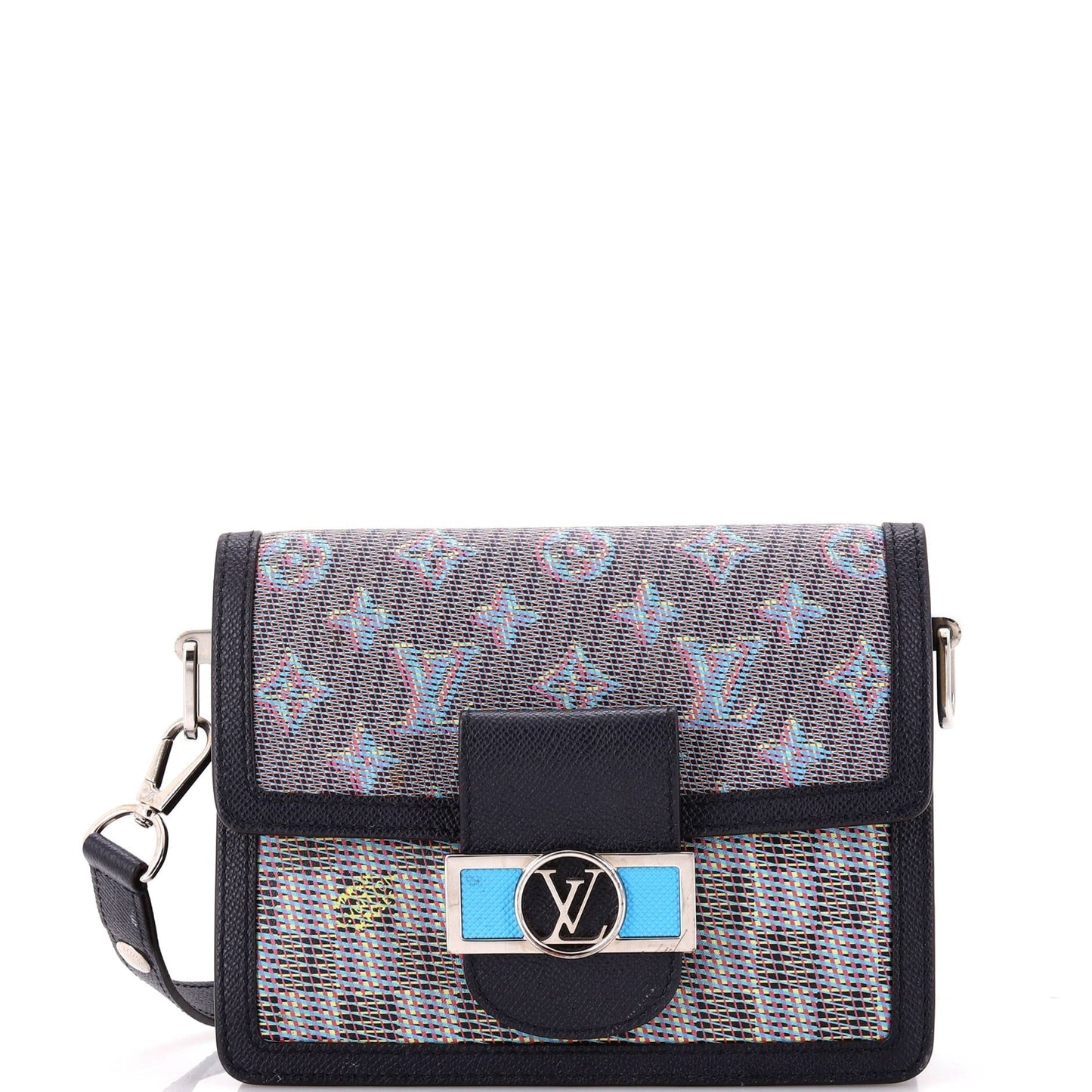 Louis Vuitton LV Dauphine Shoulder Bag Damier Lv Pop Canvas Monogram