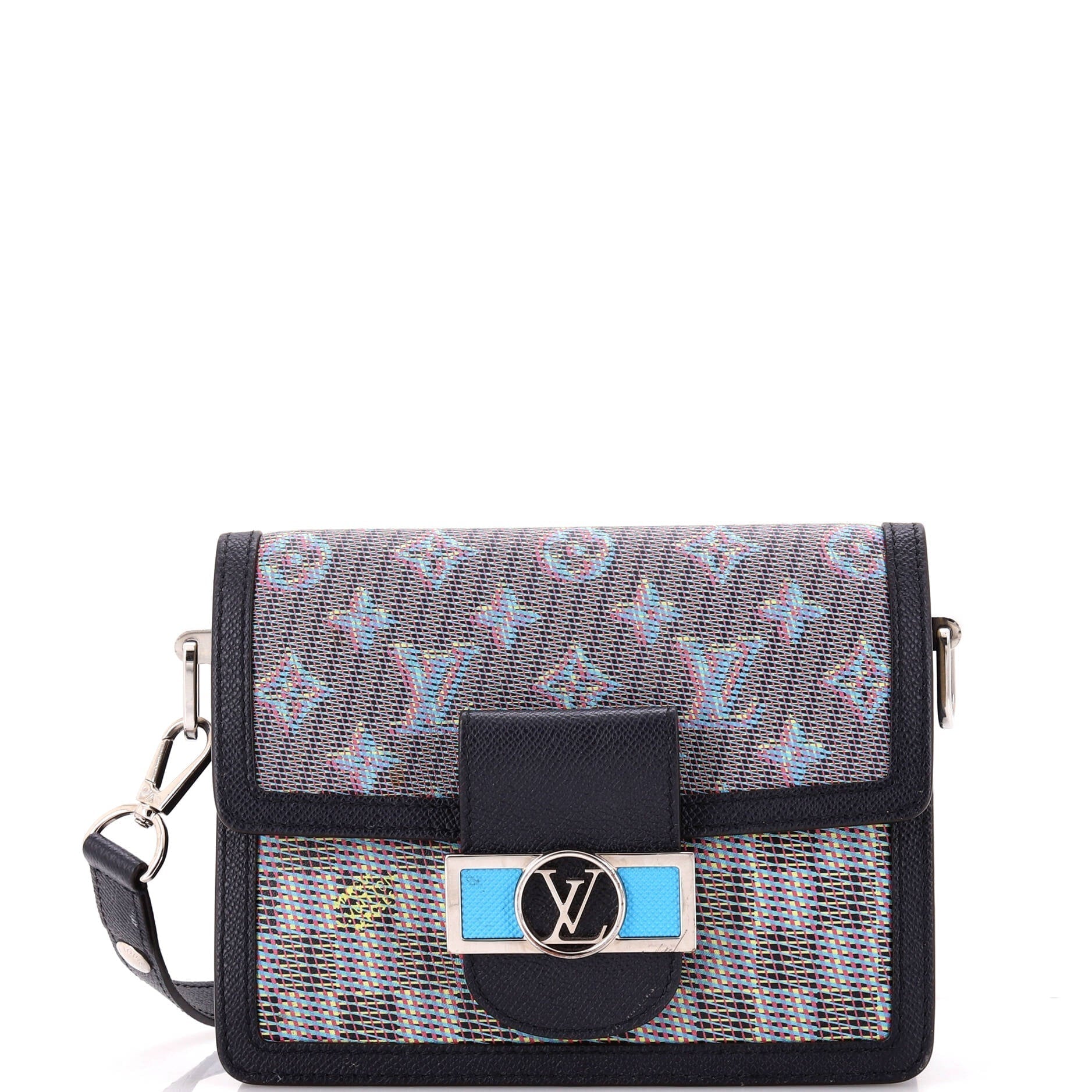 Louis Vuitton LV Dauphine Shoulder Bag Damier Lv Pop Canvas Monogram