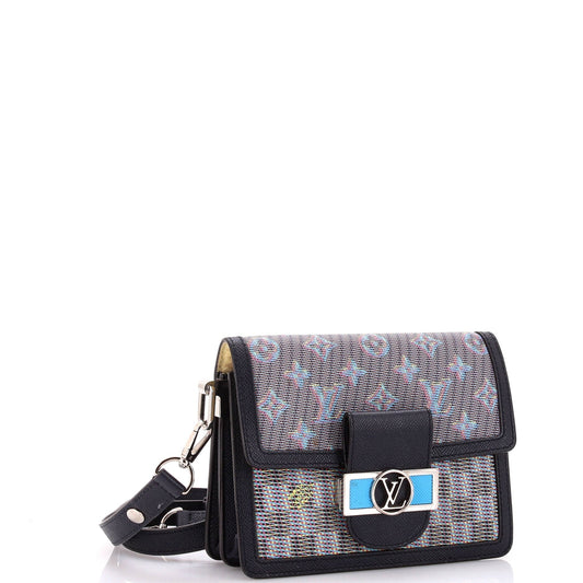 Louis Vuitton LV Dauphine Shoulder Bag Damier Lv Pop Canvas Monogram