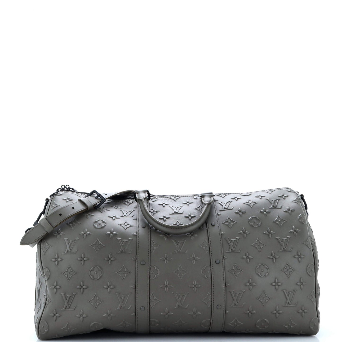 Louis Vuitton Keepall Bandouliere Bag Seal Leather Monogram Travel Bag