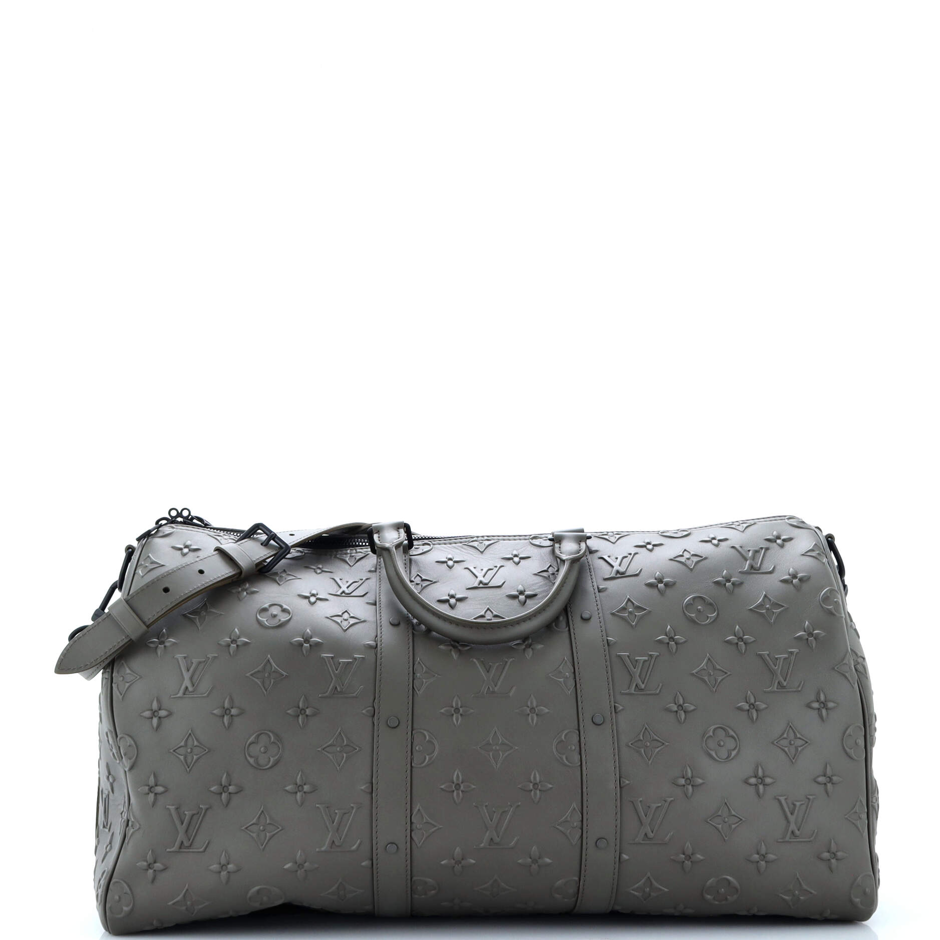 Louis Vuitton Keepall Bandouliere Bag Seal Leather Monogram Travel Bag