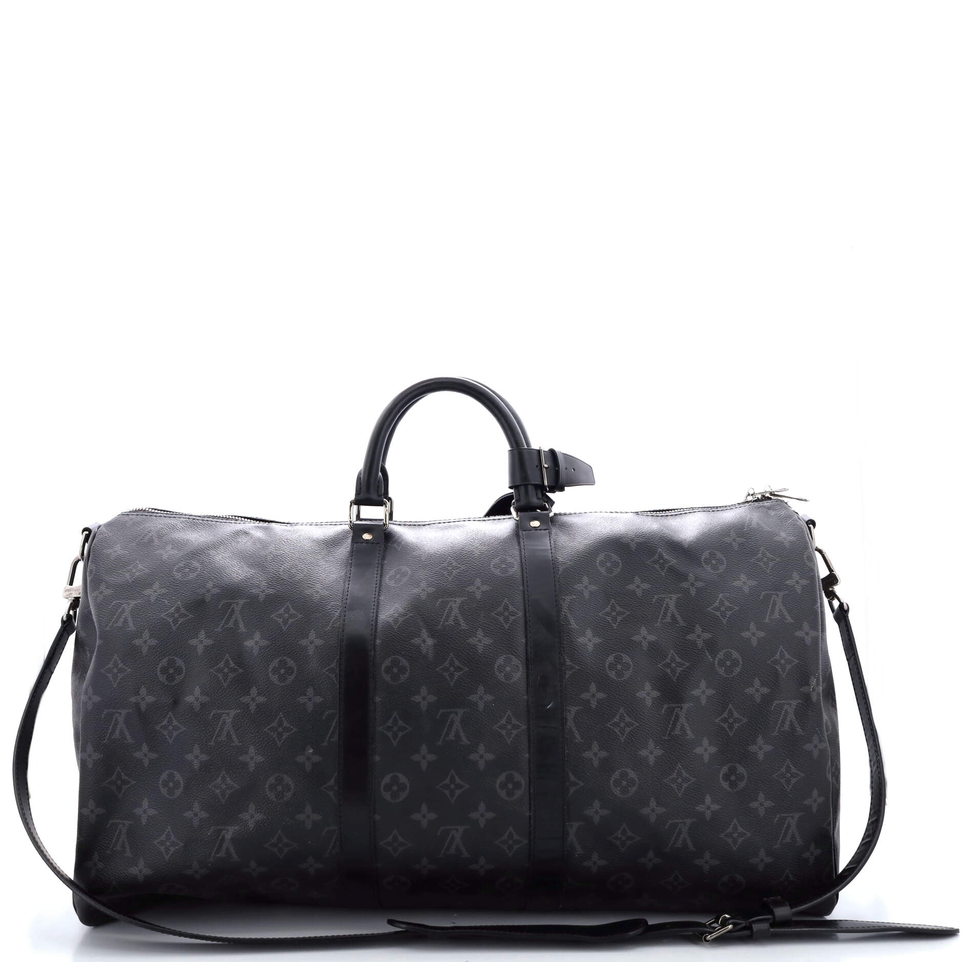 Louis Vuitton Keepall Bandouliere Bag Eclipse Canvas Monogram Travel Bag Canvas 553054531
