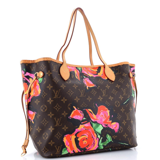 Louis Vuitton Neverfull Tote Limited Edition Roses Mm Monogram Tote Bag Roses Mm3054641