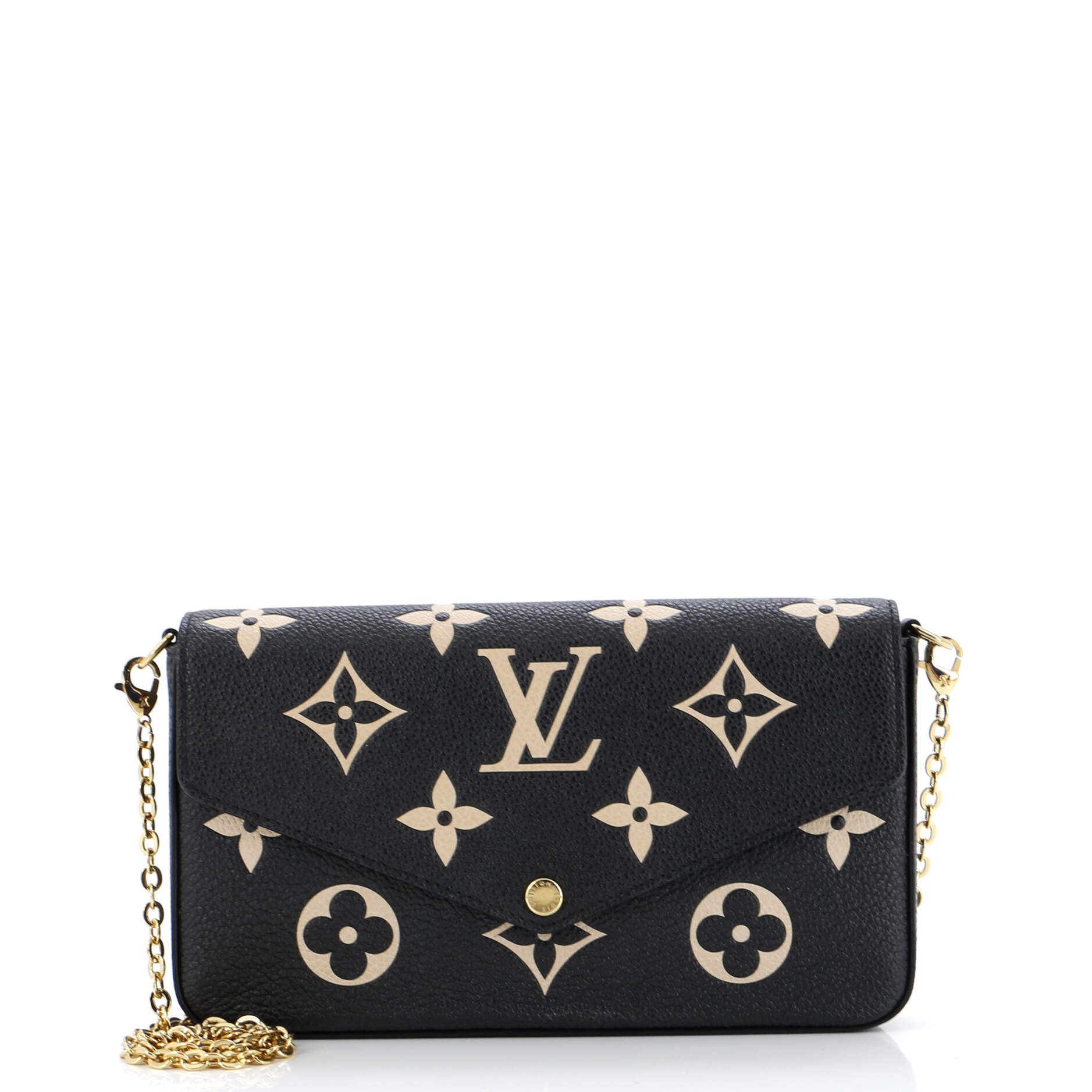 Louis Vuitton Felicie Pochette Bicolor Empreinte Giant Handbag Monogram Travel Bag Giant 3055131