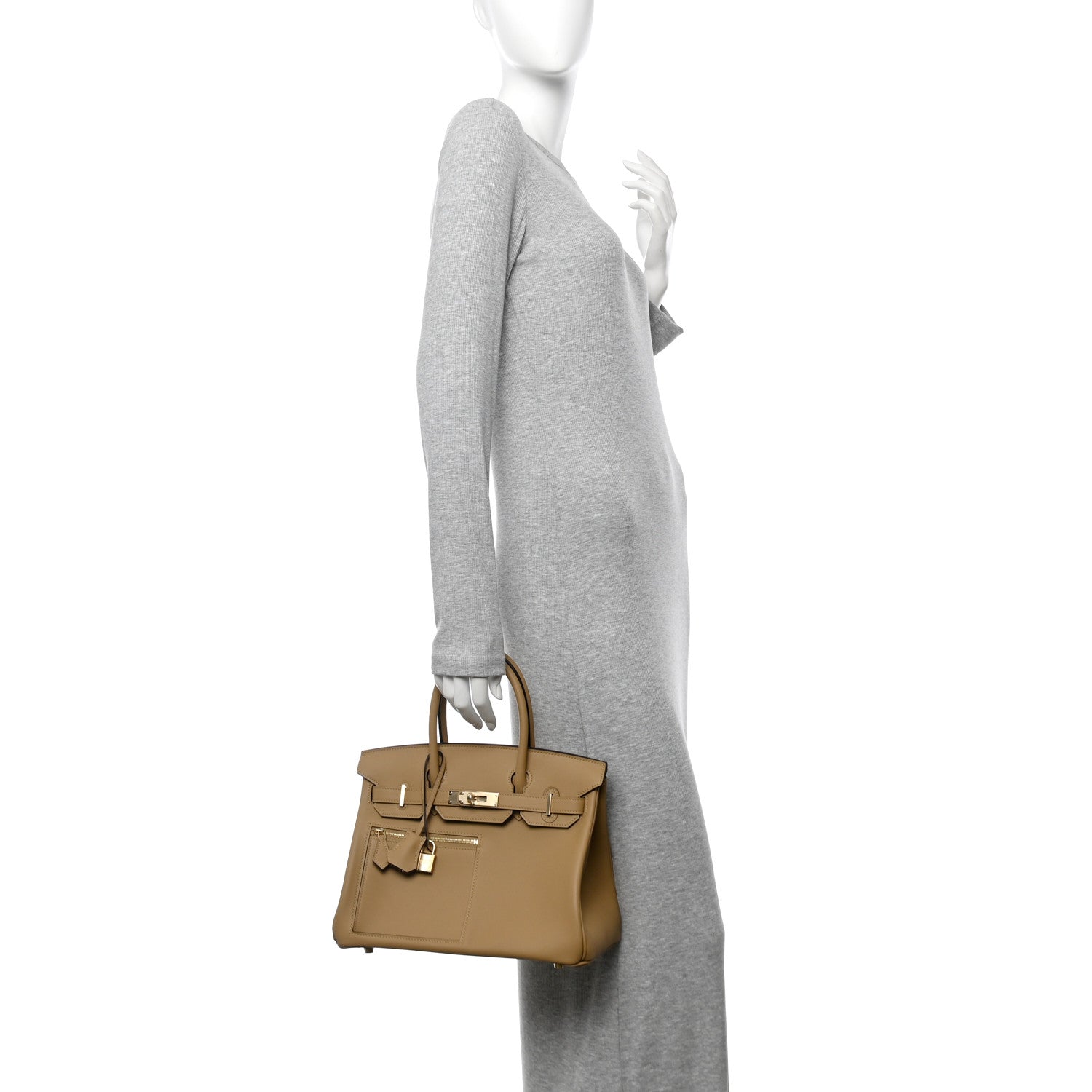 Hermes Swift Colormatic Uni Birkin Marfa Handbag Beige Travel Bag