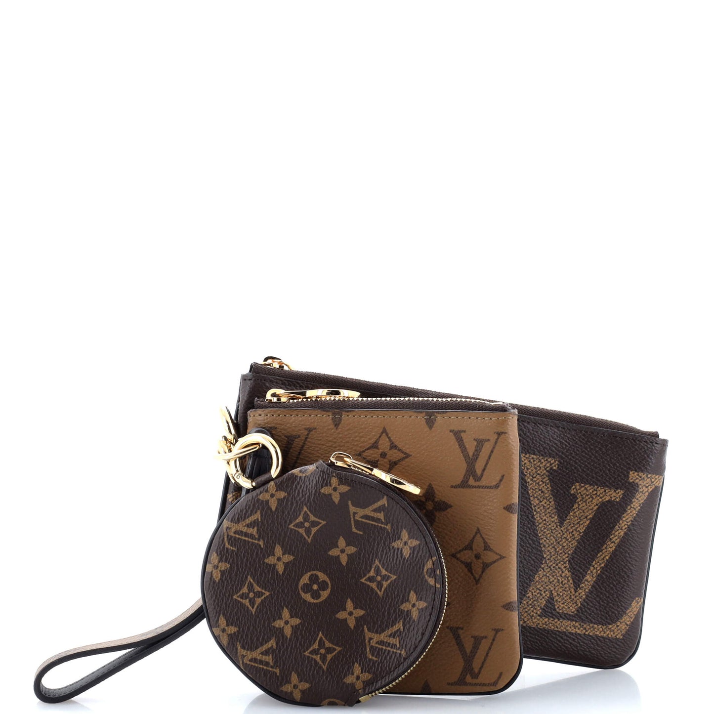 Louis Vuitton Trio Pouch Set Reverse Giant Clutch Bag Monogram Giant 3057611