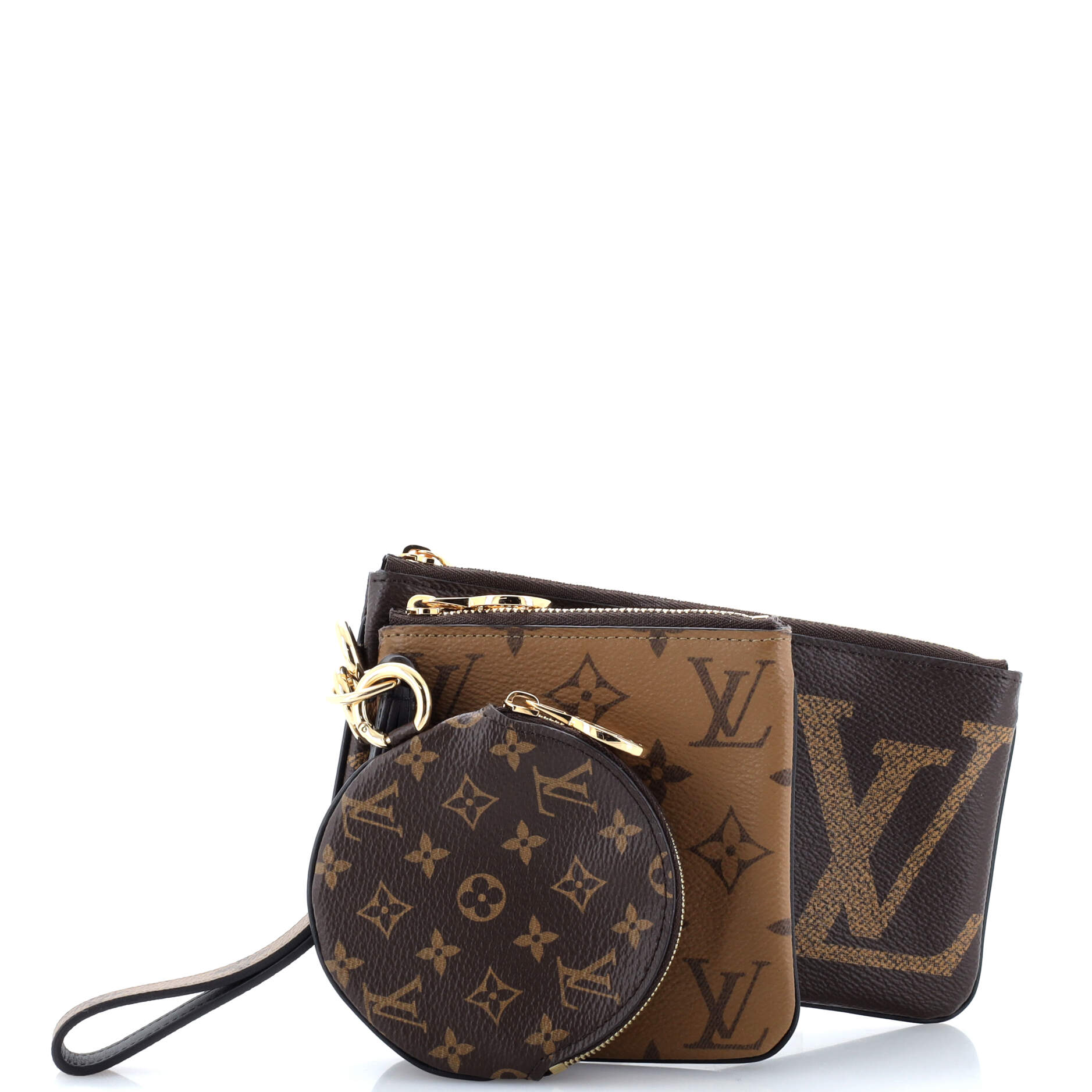 Louis Vuitton Trio Pouch Set Reverse Giant Clutch Bag Monogram Giant 3057611