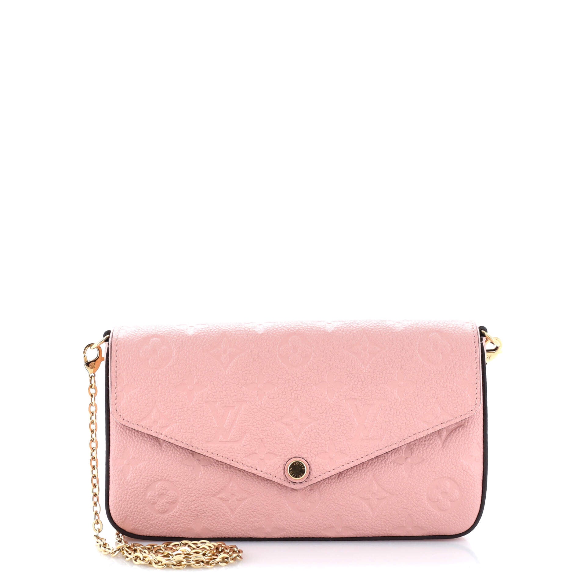 Louis Vuitton Felicie Pochette Empreinte Handbag Leather Monogram Travel Bag Leather 3057652